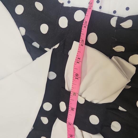 Amy-Deb Vintage Polka Dot Dress with Bow, Size 8/10 - Picture 8 of 9